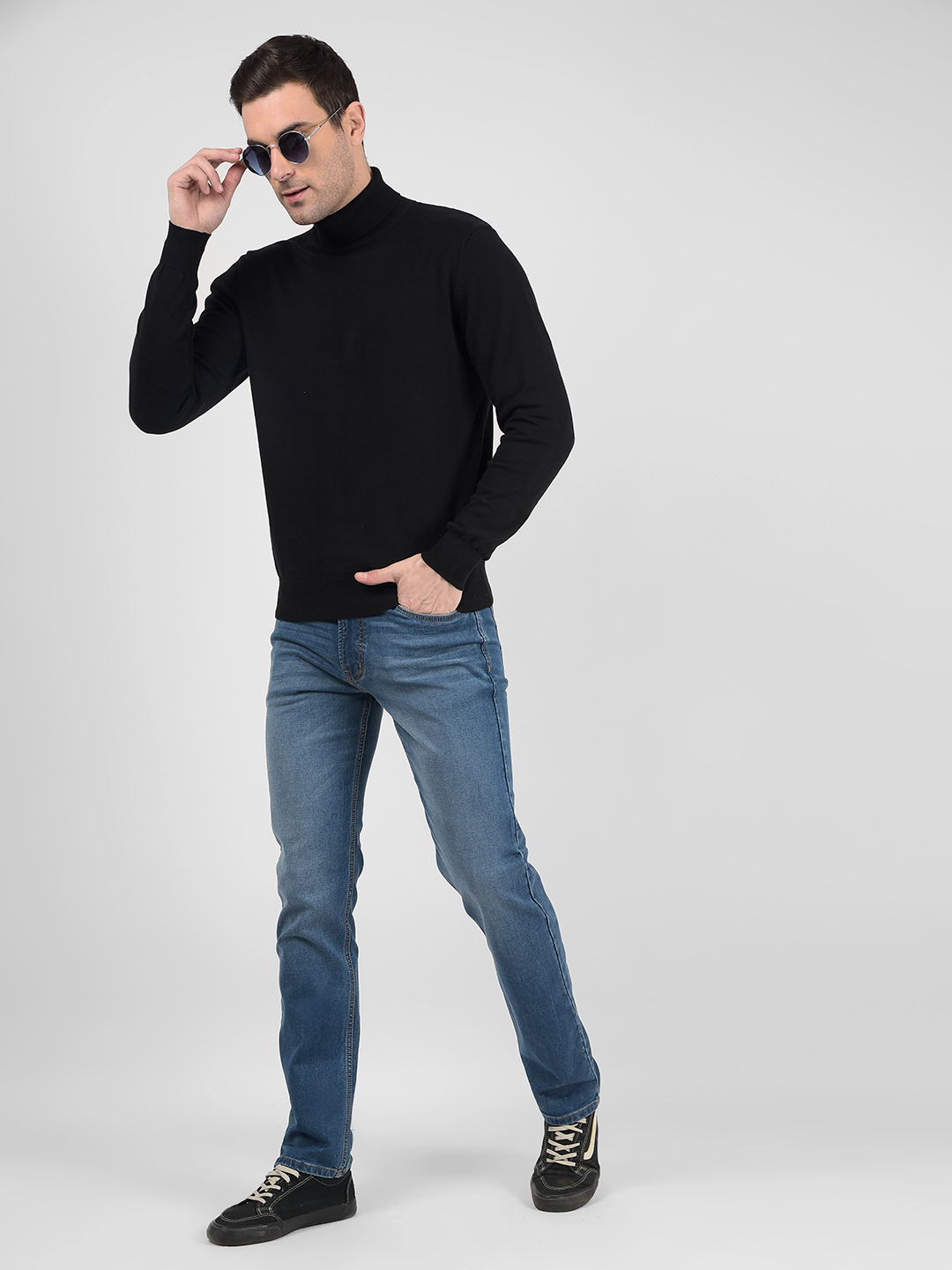 Numero Uno Men Solid Blue Jeans